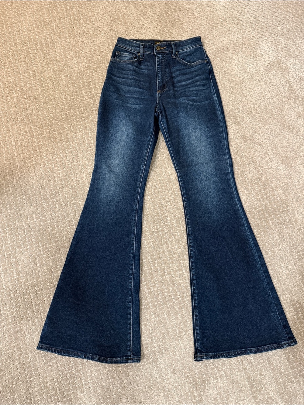 Lee Dark Blue Flared Women's Jeans